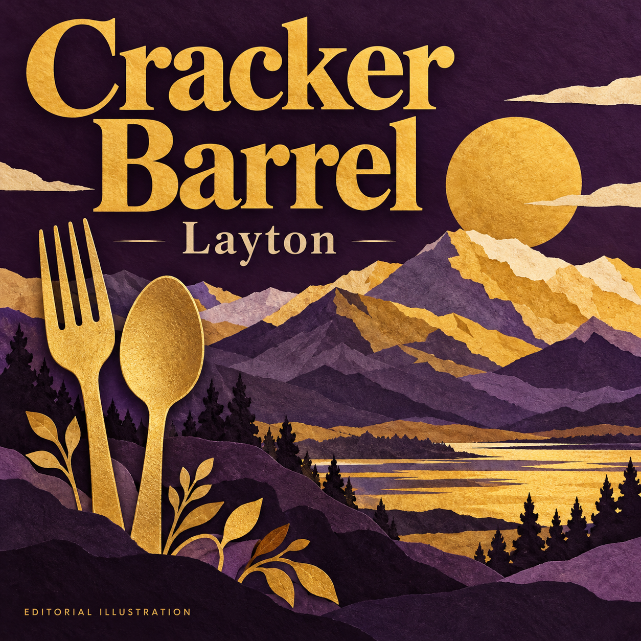 AI-generated editorial illustration for Cracker Barrel