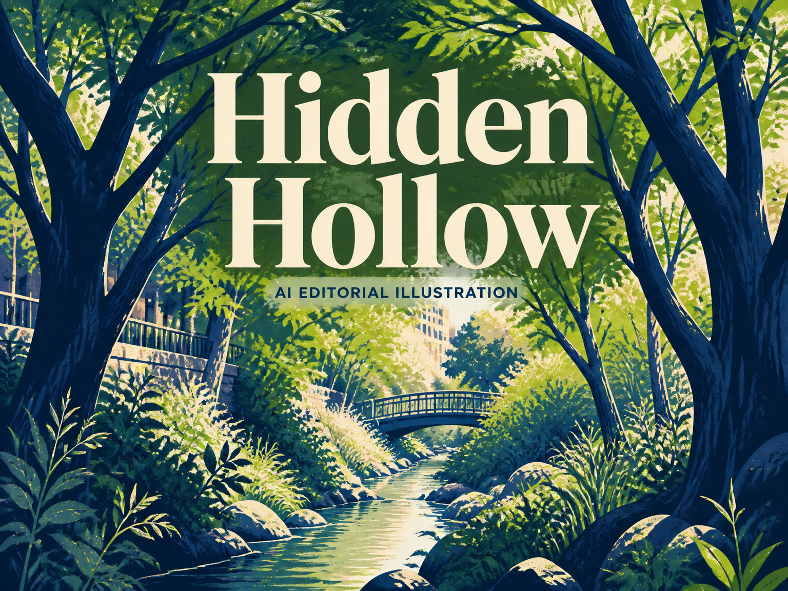 AI-generated editorial illustration for Hidden Hollow